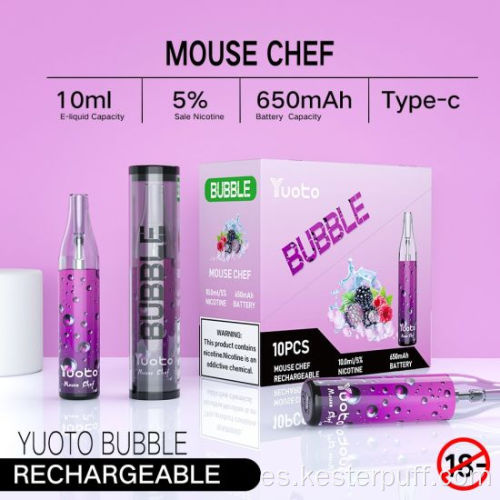 Kit de vape desechable de yuoto burbujas 4000 bocanadas